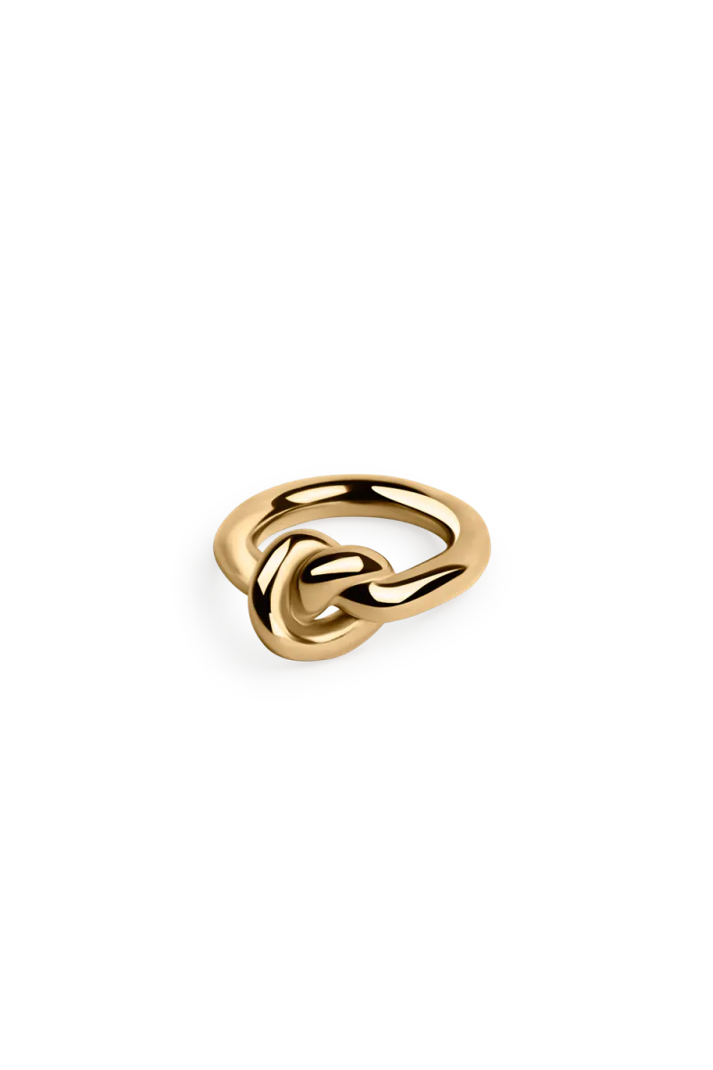 Chunky Knot Ring, Gold