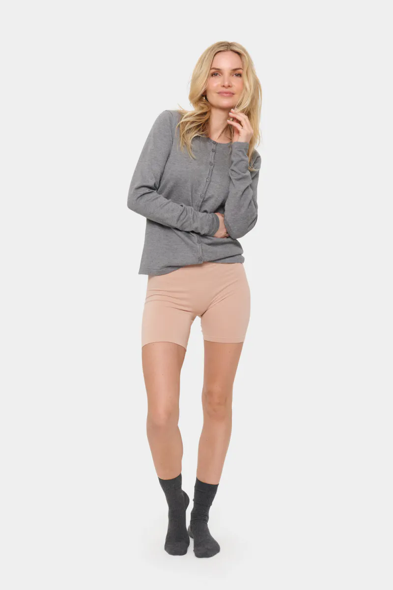 Ninna Microfiber Shorts, Nude