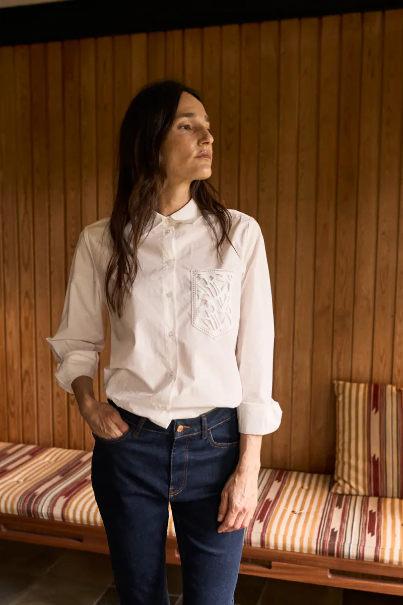 Denisa Shirt, Bright White
