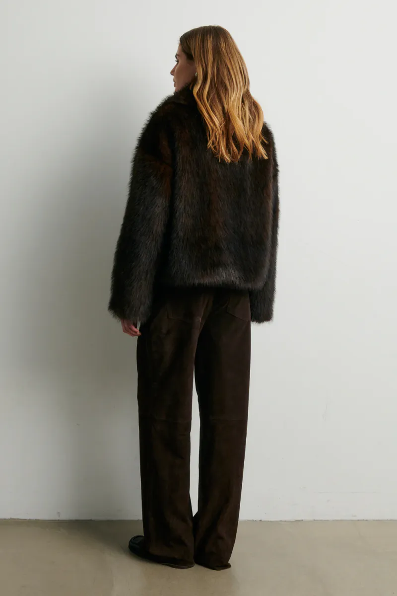 Zonie Suede Jeans, Demitasse