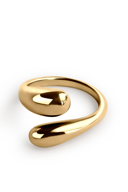 Hovedbilde Adjustable Sleek Ring, Gold