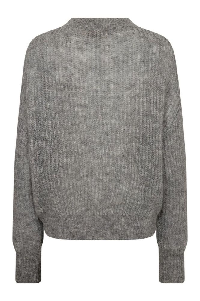Sigva Mohair Knit, Grey Melange