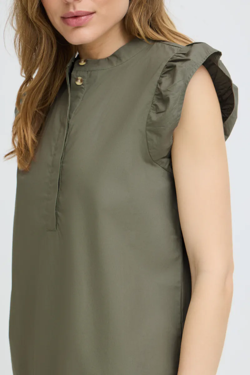 Cleo SS Blouse, Agave Green