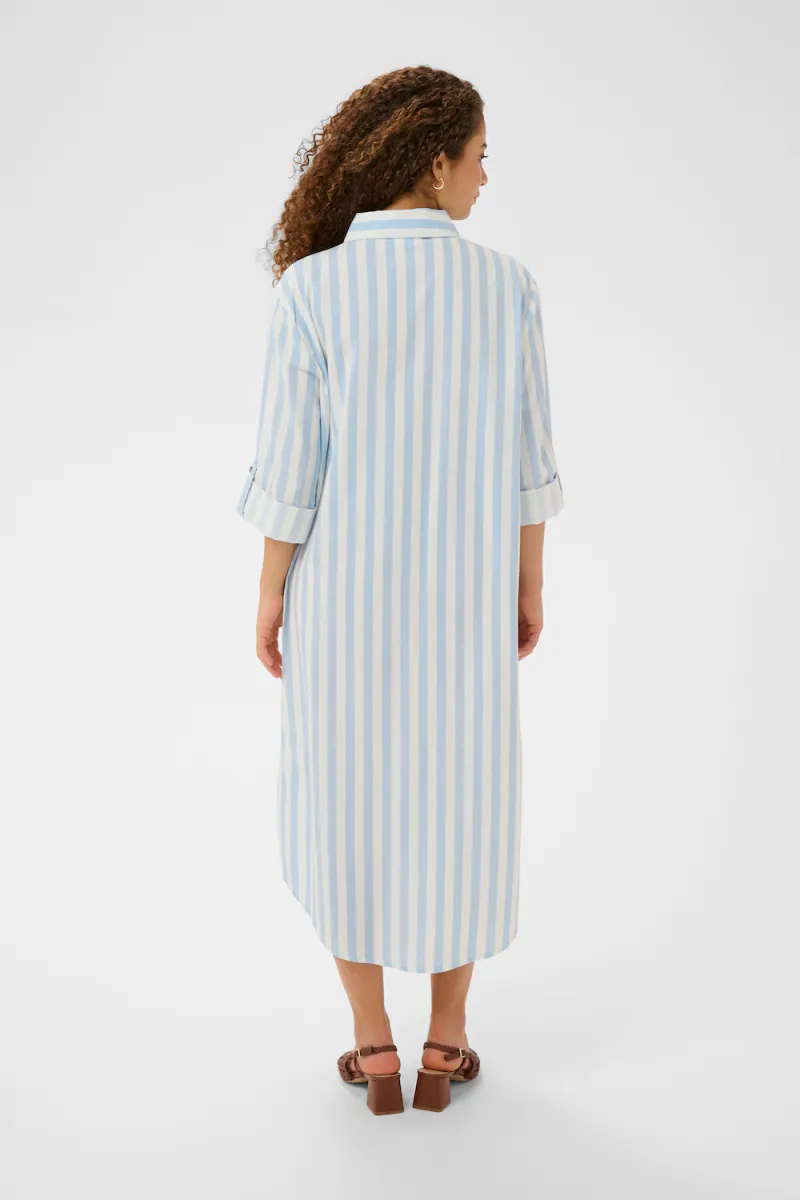 Zalinda Shirt Dress, Skyway Ice Stripe