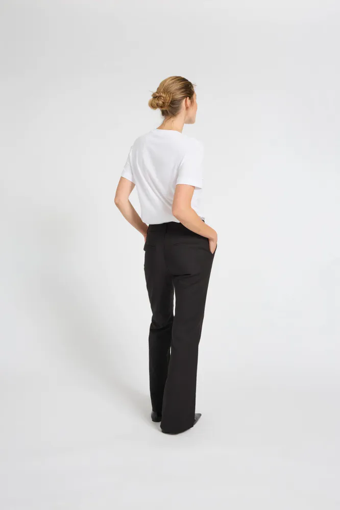 Bindy HW Pants Bootcut Leg, Black Beauty