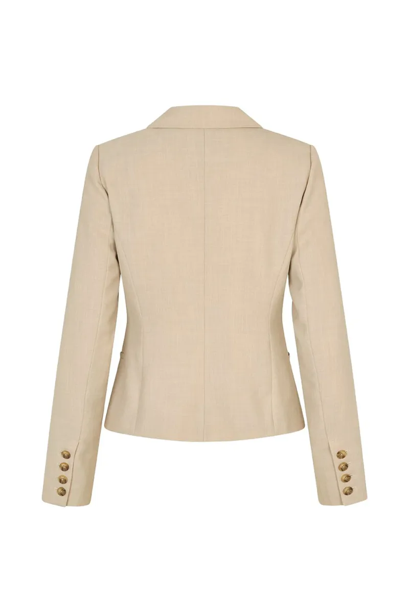 Gale 2 Short Blazer, Beige Melange