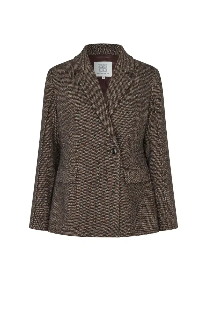 Emi New Fitted Blazer, Demitasse