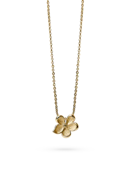 Hovedbilde Midi Flower Necklace, Gold