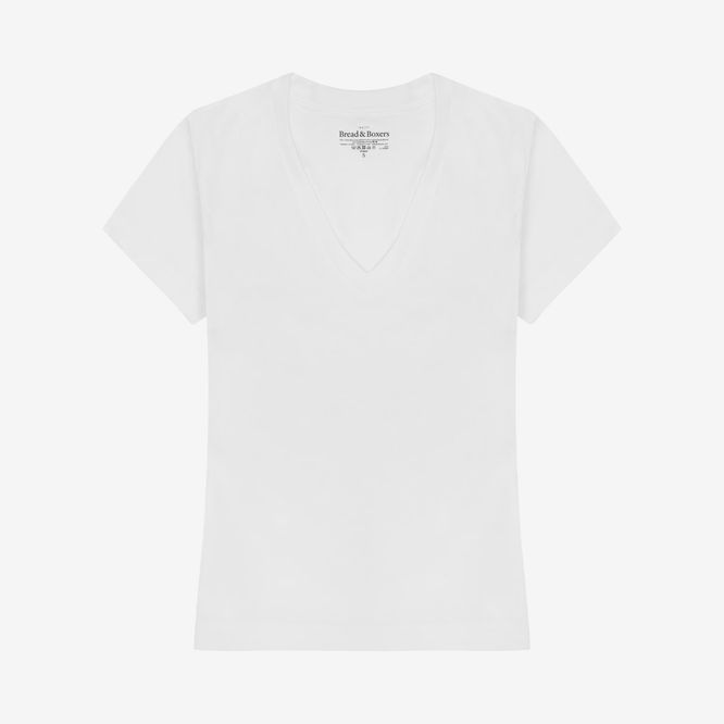 V-Neck Regular, White