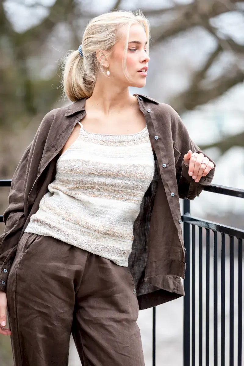 Replay Linen Shirt, Coffee