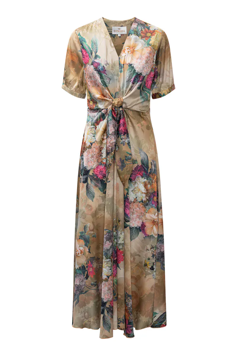 Faye Dress, Gold Blossom