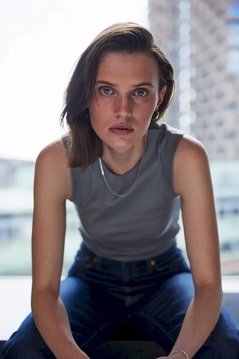 Tank Crew-Neck Ribbed, Fog Grey