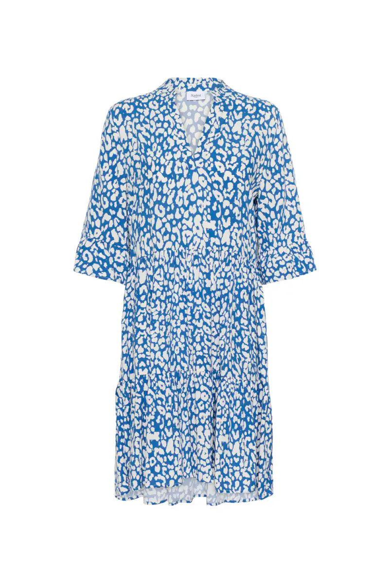 Eda Dress, Ice Blue Iolite Leopard
