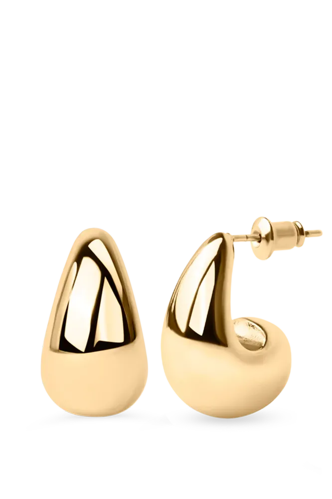 Mini Drop Earrings, Gold