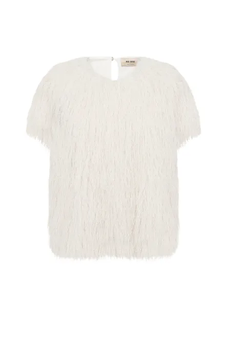 Hovedbilde Brim O-SS Faux Fur Tee, Ecru