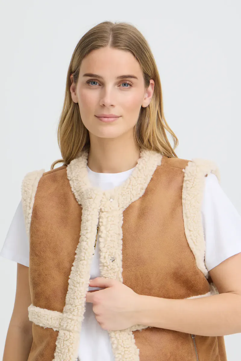 Danna Waistcoat, Tobacco Brown