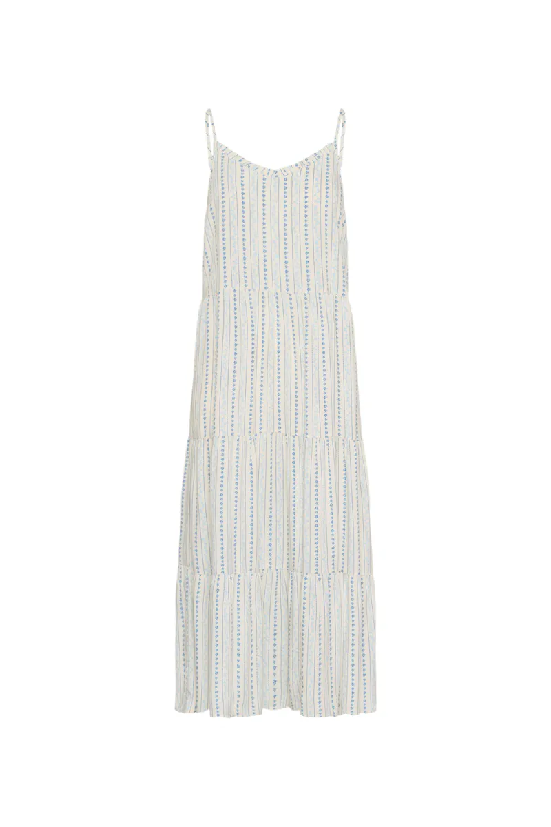 Eda Maxi Strap Dress, Ice Vallarta Flower Stripes