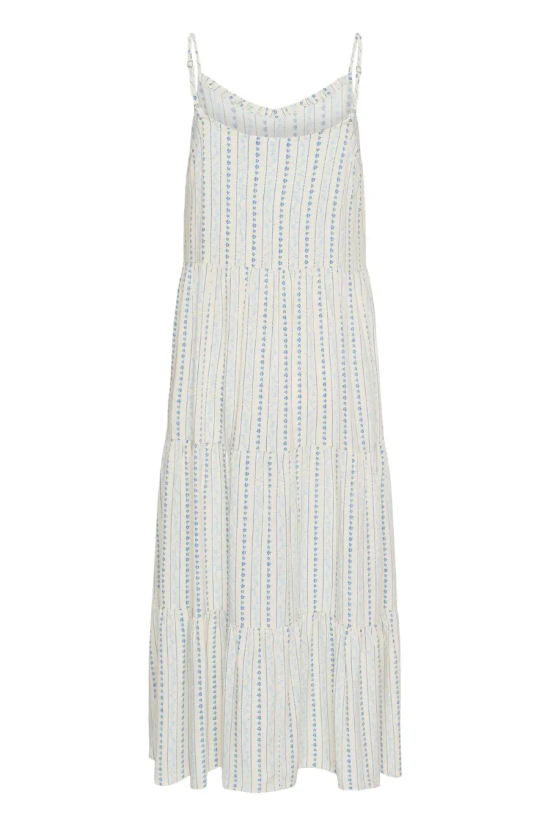 Eda Maxi Strap Dress, Ice Vallarta Flower Stripes