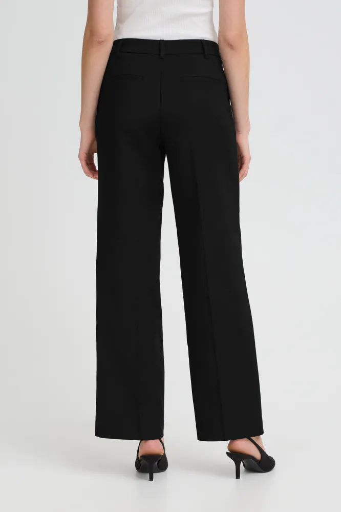 Bindy HW Pant Wide Leg, Black Beauty