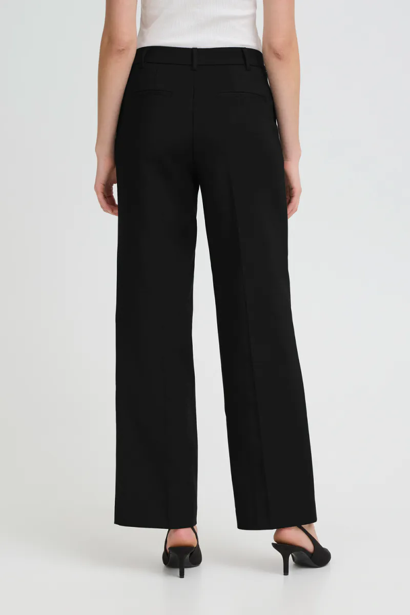 Bindy HW Pant Wide Leg, Black Beauty