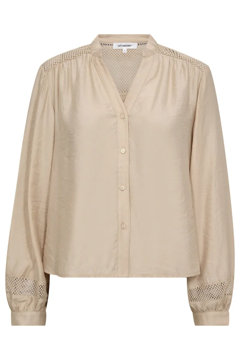 Gwenda V-Shirt, Mink