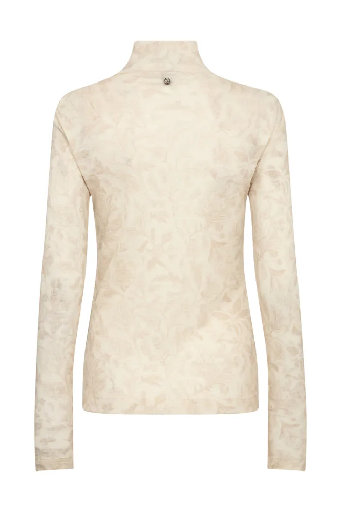 Xinna Fleur Turtleneck, Oxford Tan