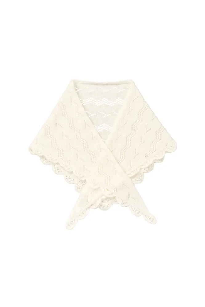 Opany Triangle Scarf, Birch White