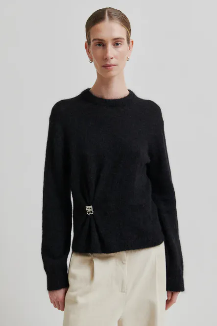 Hovedbilde Solvej Knit O-Neck, Black