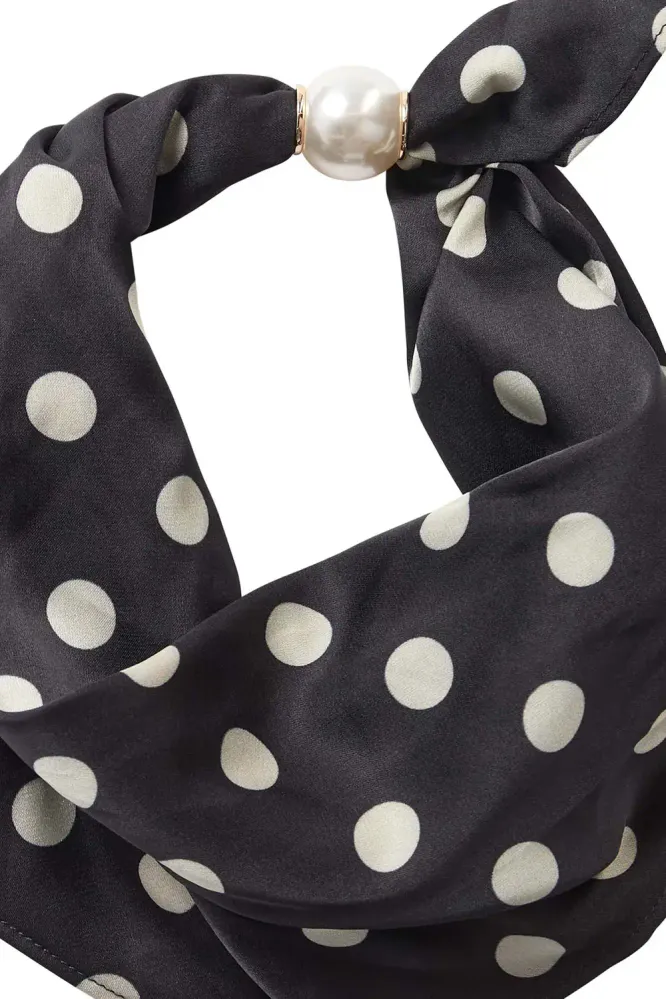 Pearl Scarf, Black - Pearl