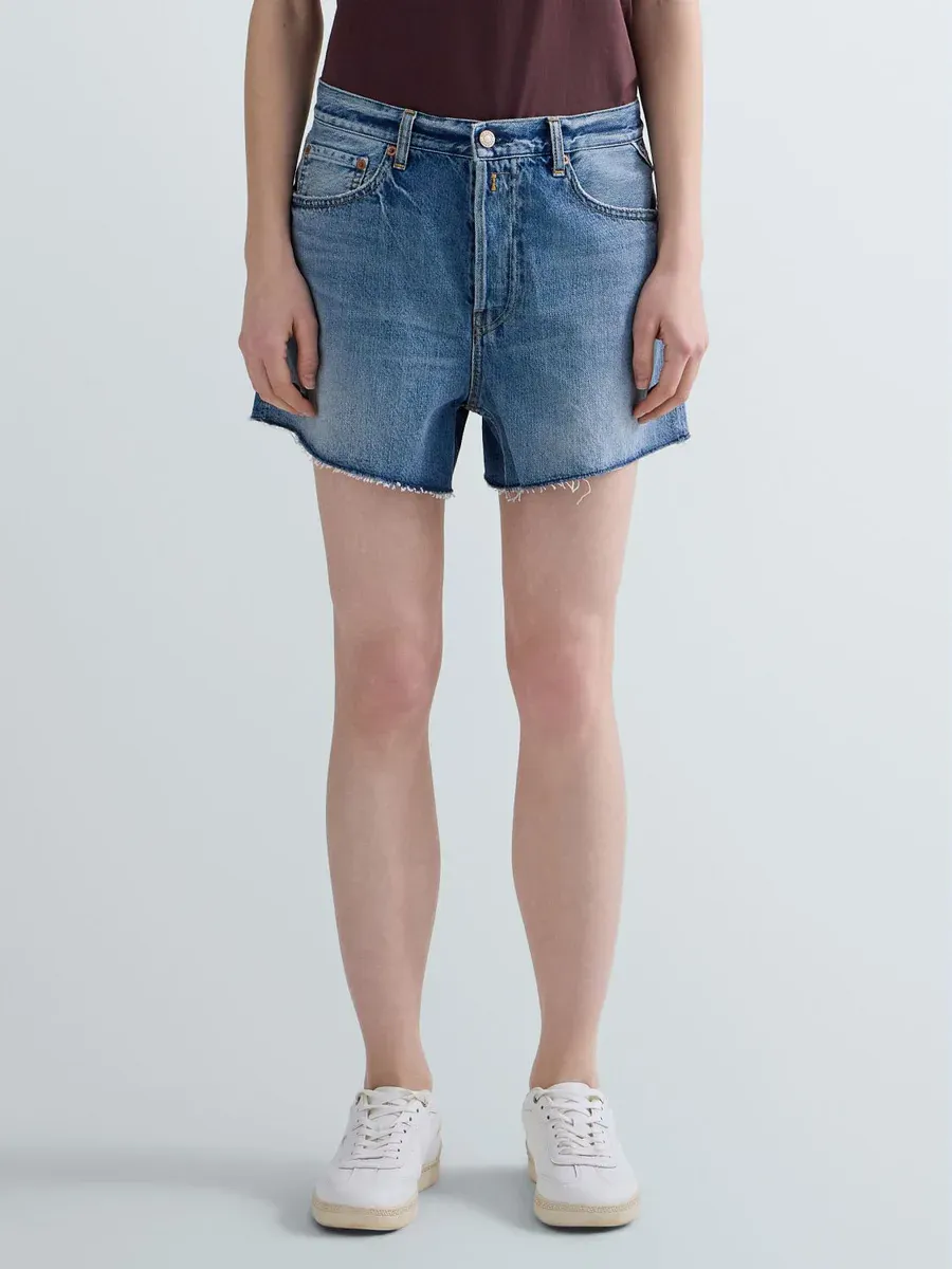 Replay Straight Shorts, Indigo Denim