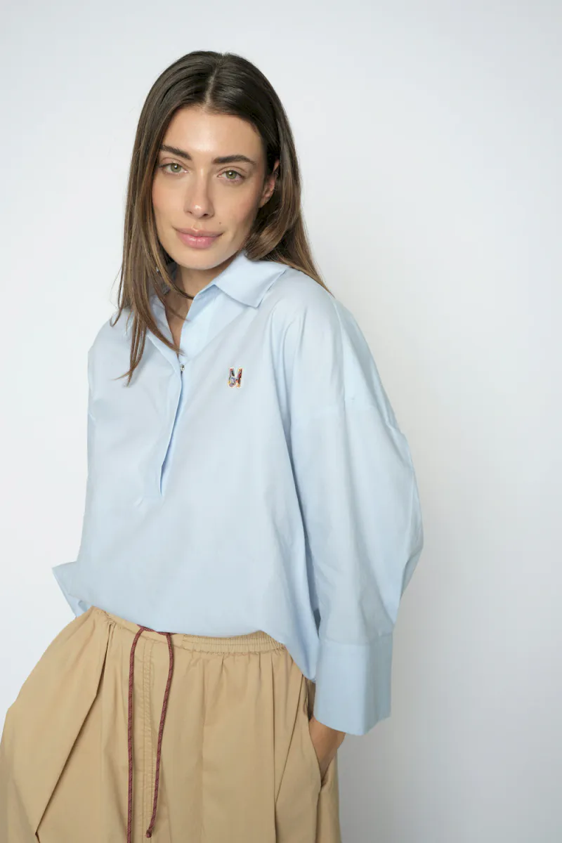 Britze Cam Cotton Blouse, Skyway