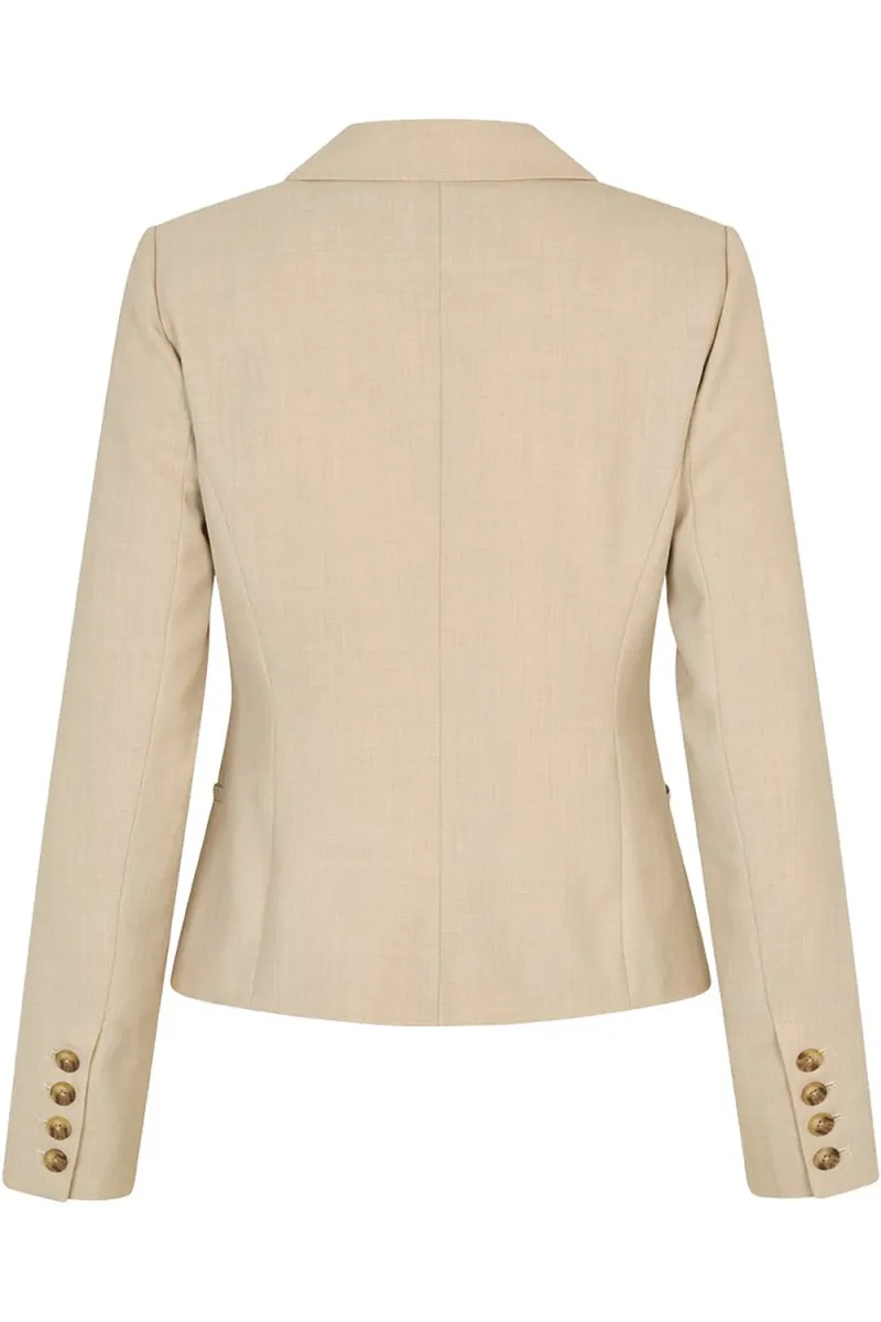 Gale 2 Short Blazer, Beige Melange