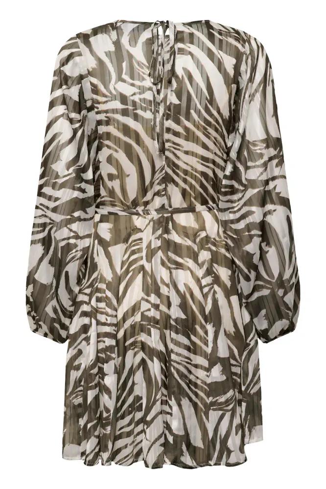 Ripley Dress, Olive Arty Strokes