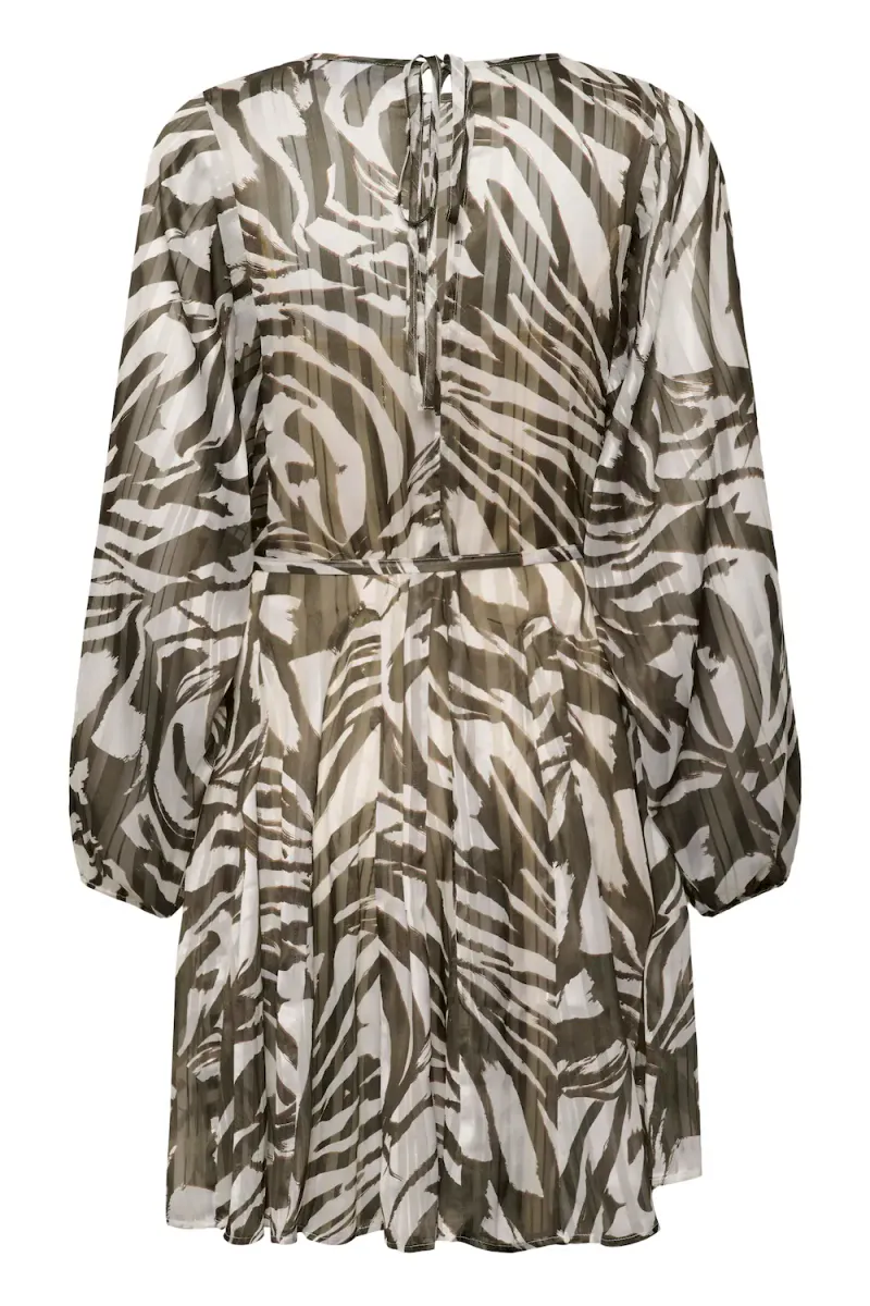 Ripley Dress, Olive Arty Strokes