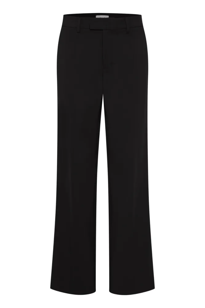 Bindy HW Pant Wide Leg, Black Beauty