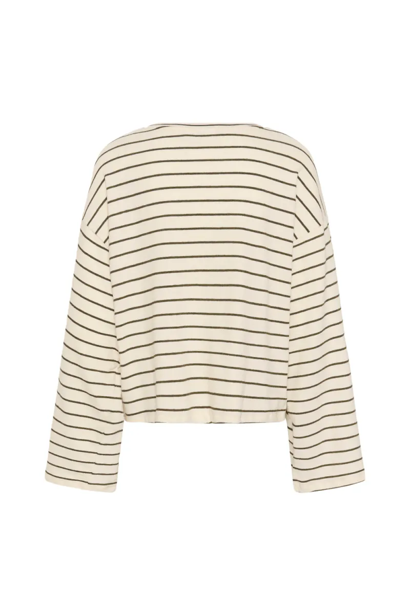 Rue T-Shirt, Olive Ice Stripe