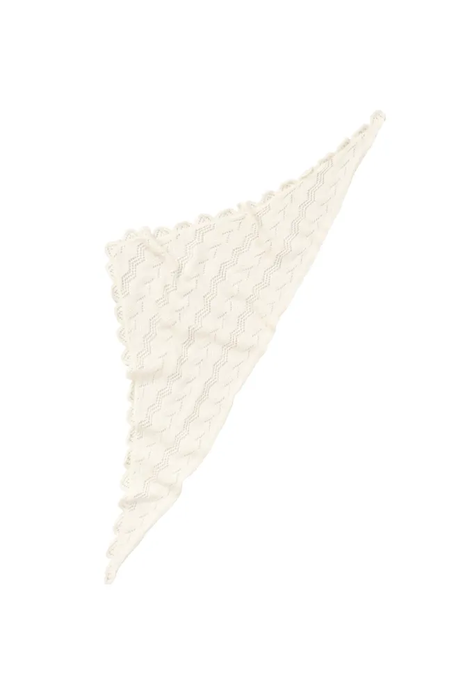 Opany Triangle Scarf, Birch White