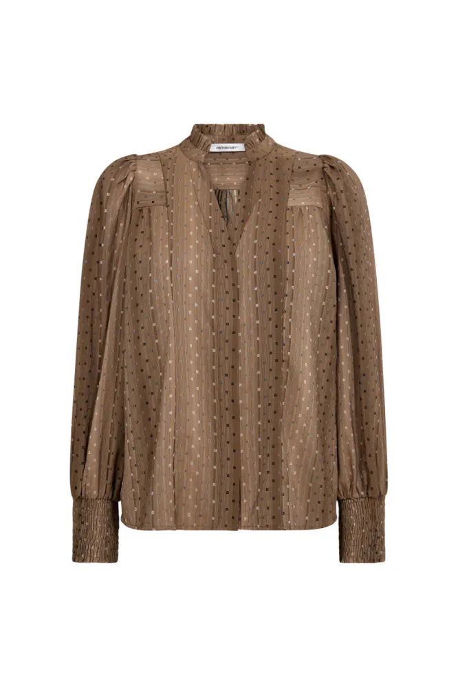Olly V-Shirt, Walnut