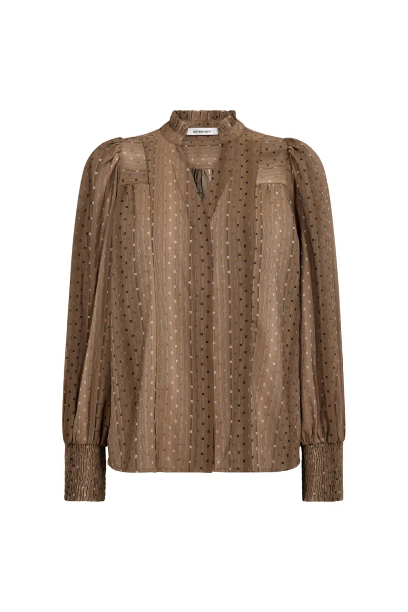 Olly V-Shirt, Walnut
