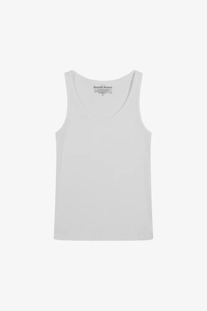 Tank Ribbed, White