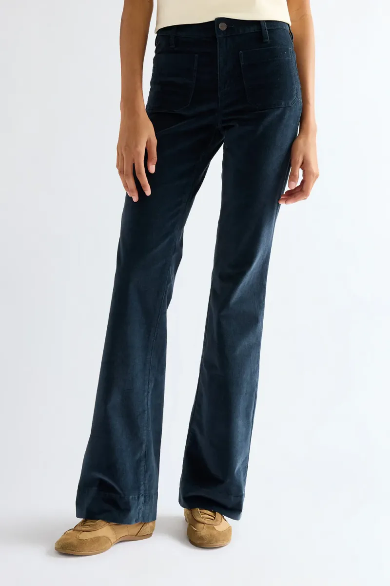 Flared Jeans, Dark Sapphire