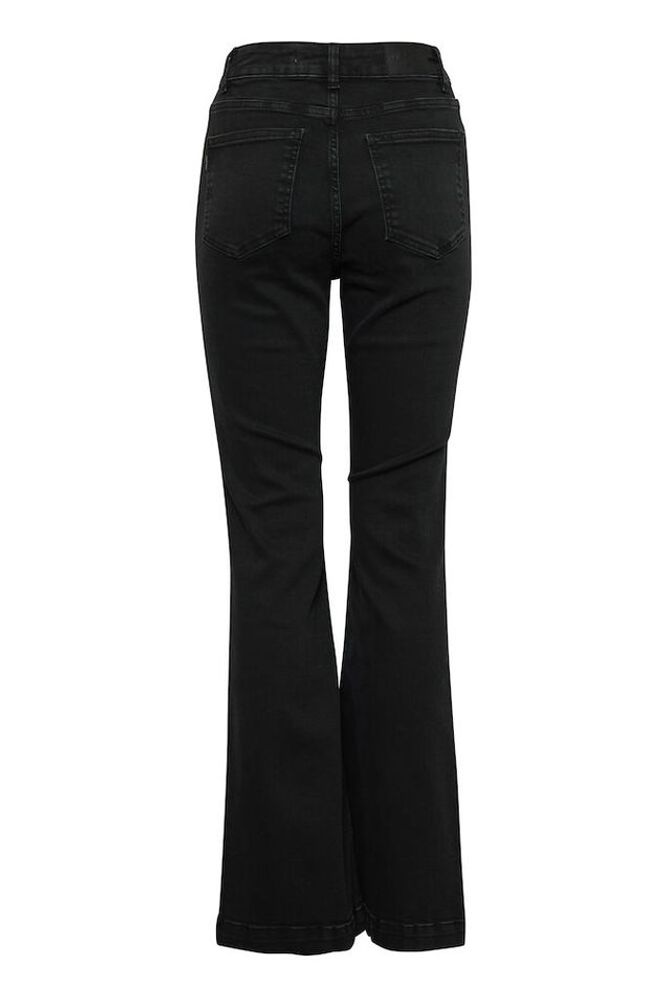 Becca UHW Bootcut Leg, Black Denim