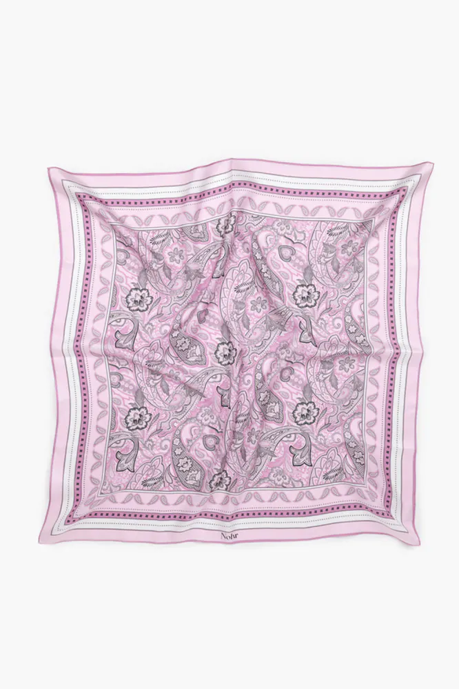 Maya Silkeskjerf 65 x 65 cm, Lys Rosa