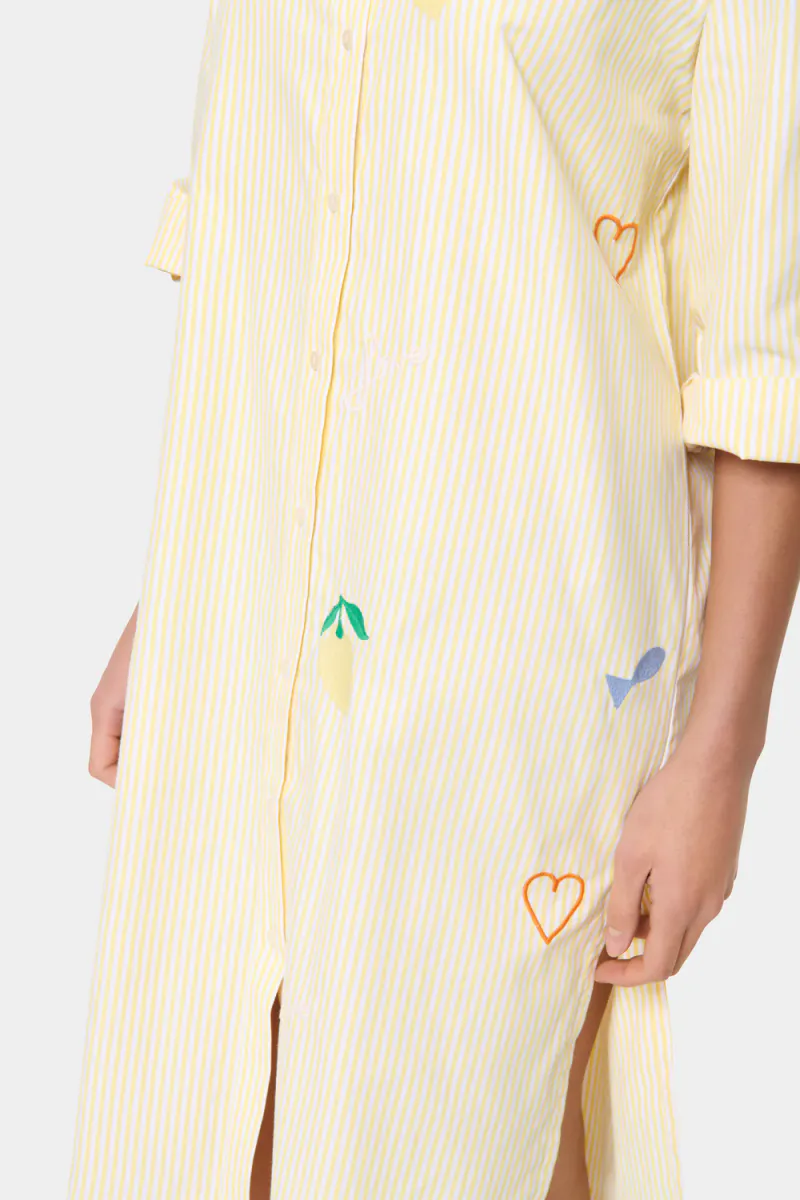 Zytta Dress, Lemon Ice Stripe