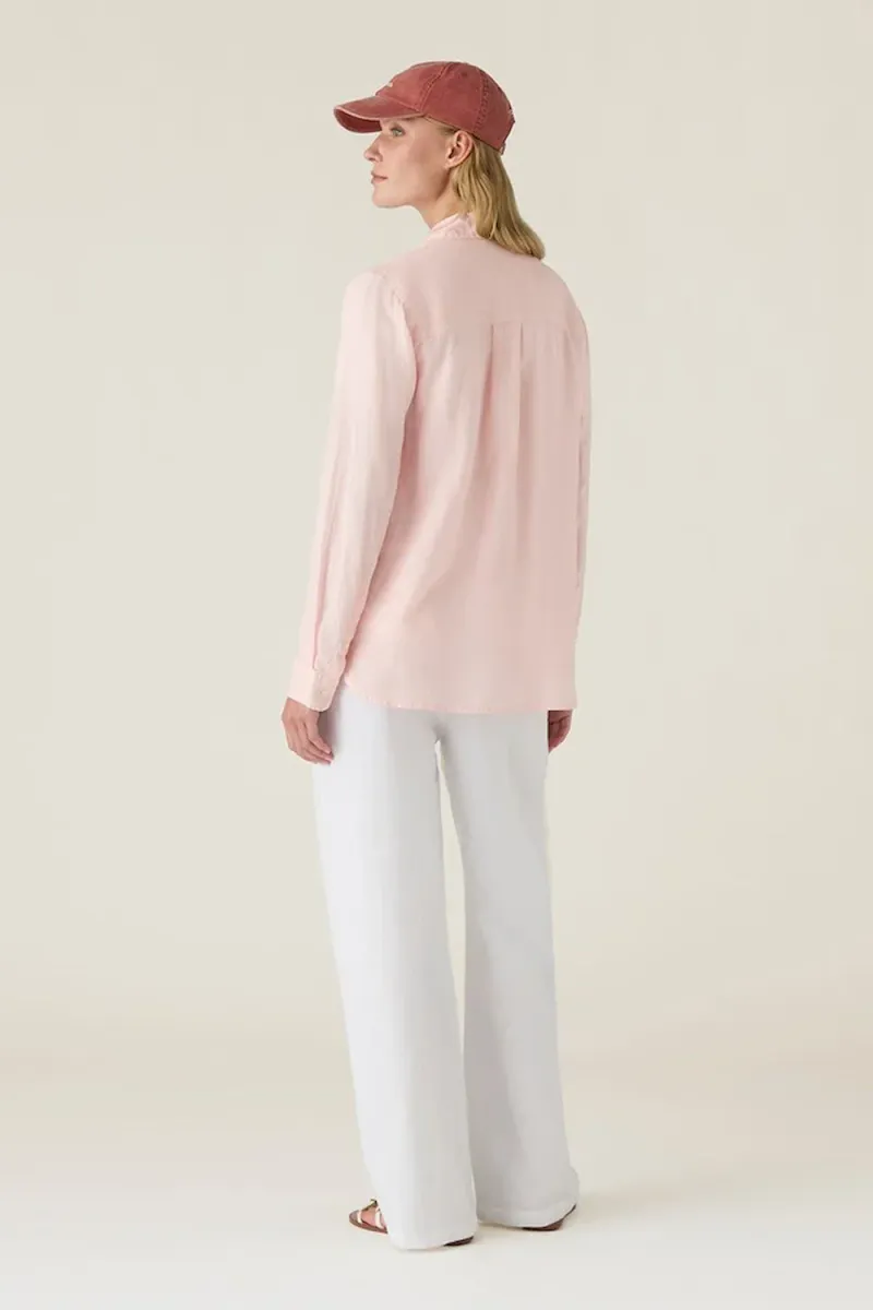 Classic Linen Shirt, Light Pink