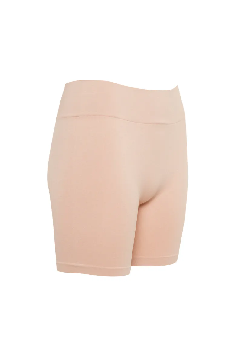 Ninna Microfiber Shorts, Nude