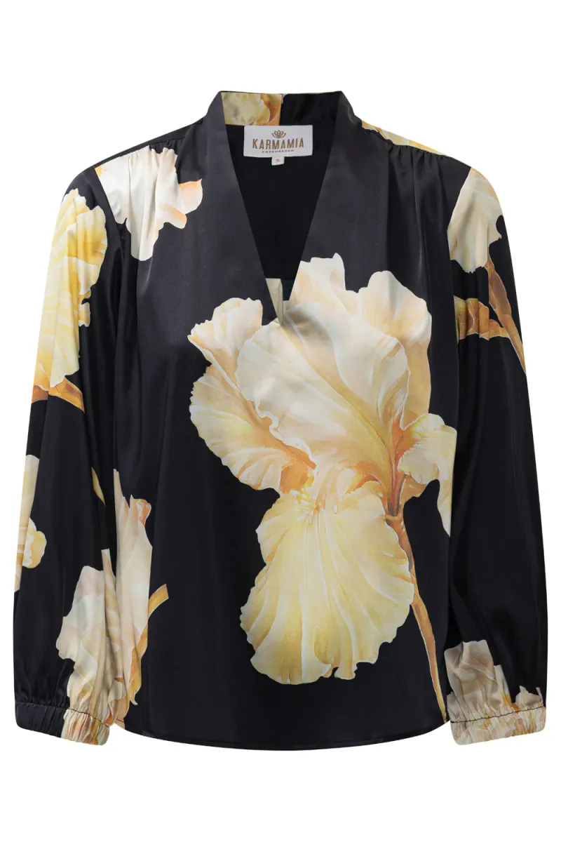Jody Blouse, Gold Maxi Flower