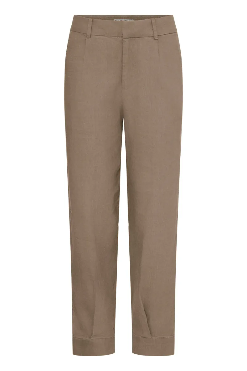Luca HW Pant Ank Length Tap, Walnut