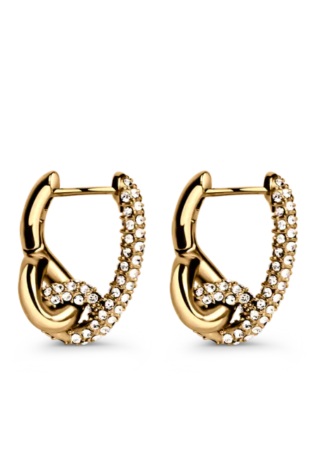 Hovedbilde Pavé Knot Earrings, Gold