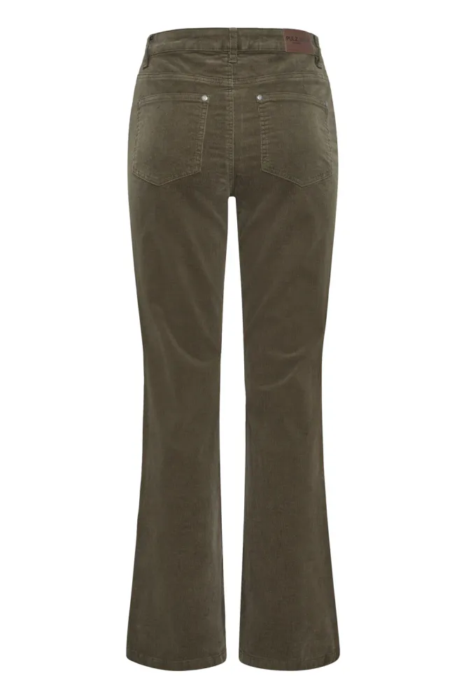 Sally UHW Pant Bootcut, Grape Leaf